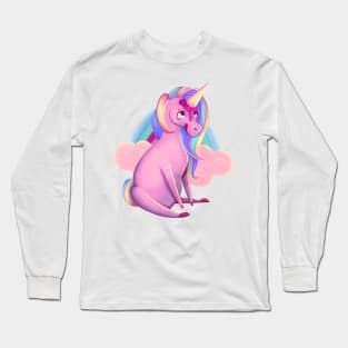 Ice Unicorn - White Long Sleeve T-Shirt